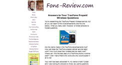 Desktop Screenshot of fone-review.com